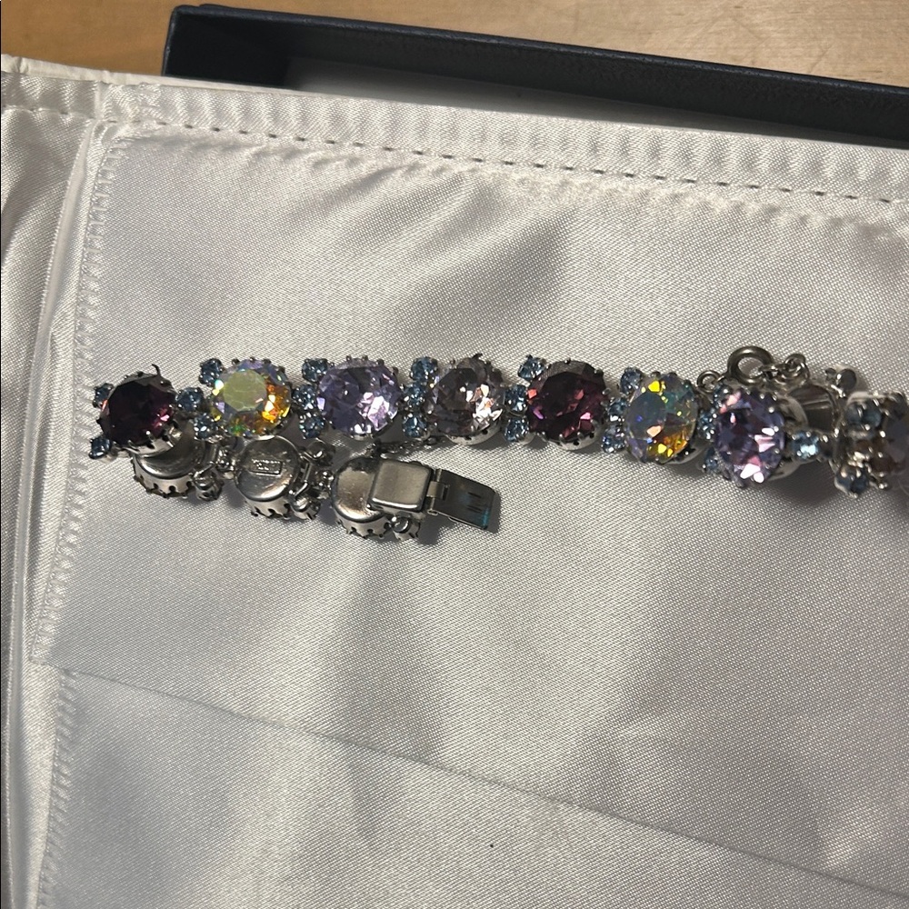 Austria Multicolor Gemstone Silver Bracelet